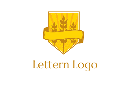 wheat in shield agriculture logo