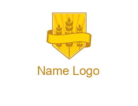 wheat in shield agriculture logo