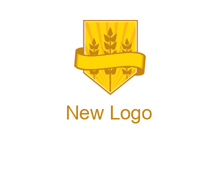 wheat in shield agriculture logo