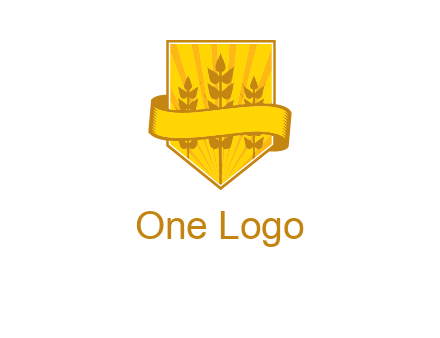 wheat in shield agriculture logo