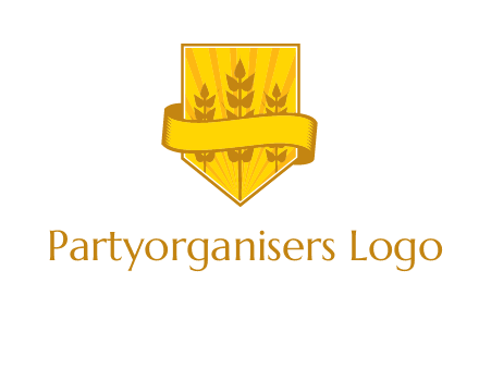 wheat in shield agriculture logo