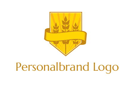 wheat in shield agriculture logo