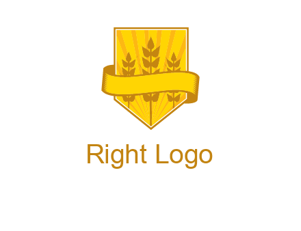 wheat in shield agriculture logo