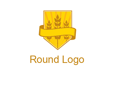 wheat in shield agriculture logo
