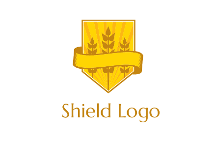 wheat in shield agriculture logo