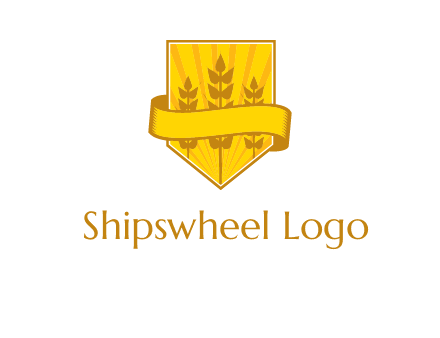 wheat in shield agriculture logo