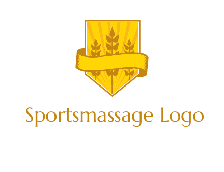 wheat in shield agriculture logo