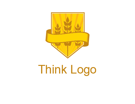 wheat in shield agriculture logo