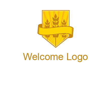 wheat in shield agriculture logo