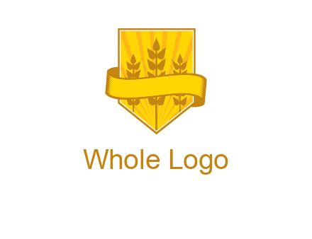 wheat in shield agriculture logo