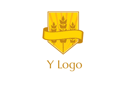 wheat in shield agriculture logo