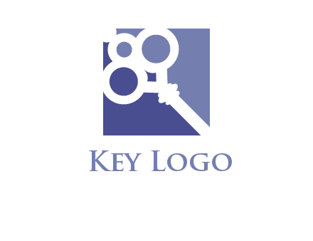 key in square real estate logo