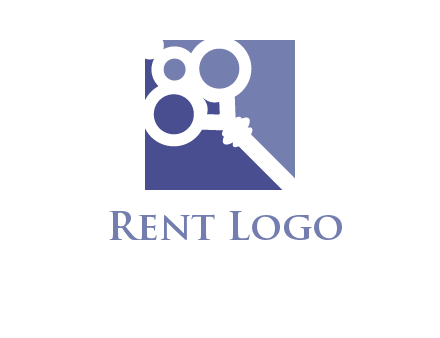 key in square real estate logo