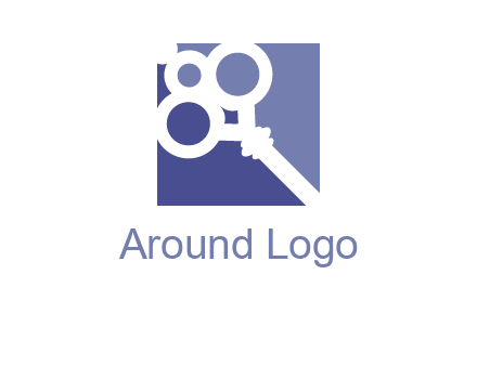 key in square real estate logo