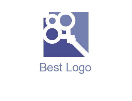 key in square real estate logo