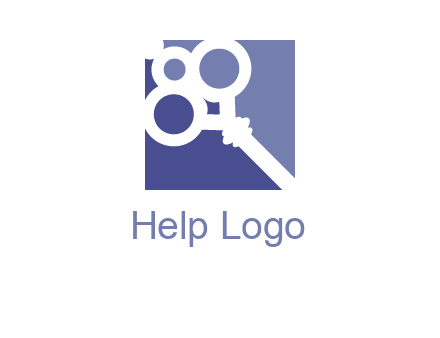 key in square real estate logo