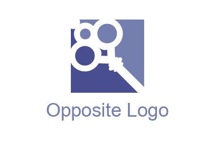 key in square real estate logo