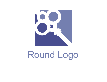 key in square real estate logo