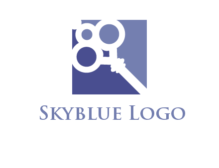 key in square real estate logo