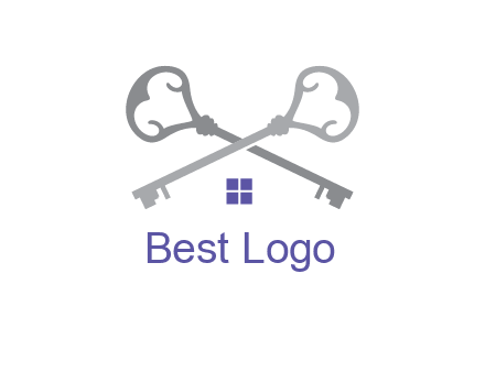 keys with home real estate logo