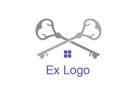 keys with home real estate logo