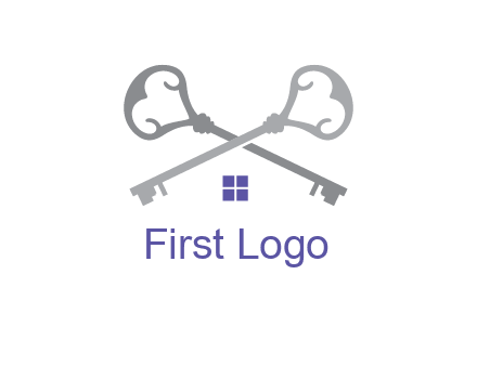 keys with home real estate logo