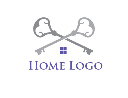 keys with home real estate logo