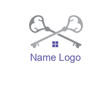 keys with home real estate logo