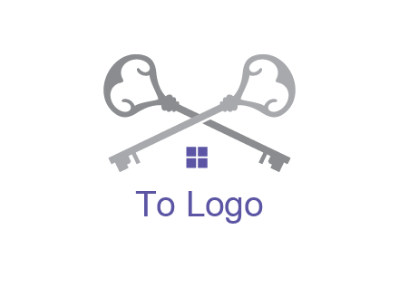 keys with home real estate logo