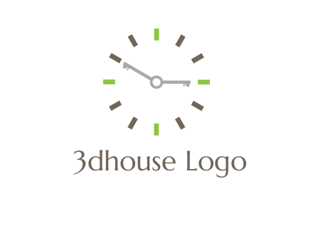 keys in clock rental logo