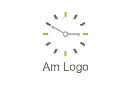 keys in clock rental logo