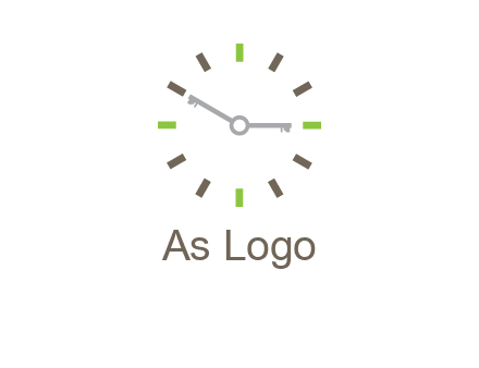 keys in clock rental logo