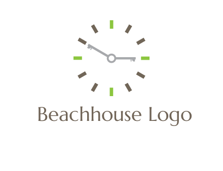 keys in clock rental logo
