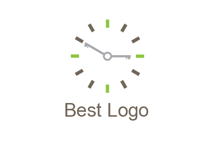 keys in clock rental logo