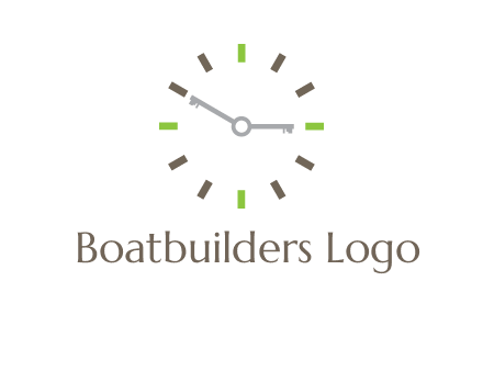 keys in clock rental logo