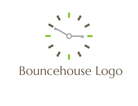 keys in clock rental logo