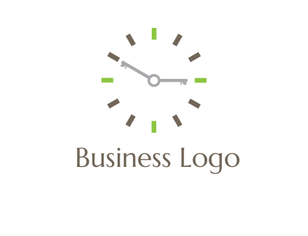 keys in clock rental logo