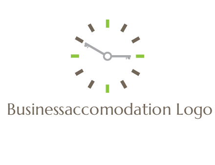keys in clock rental logo