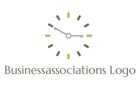 keys in clock rental logo