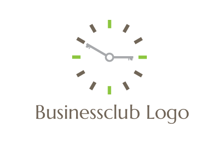 keys in clock rental logo