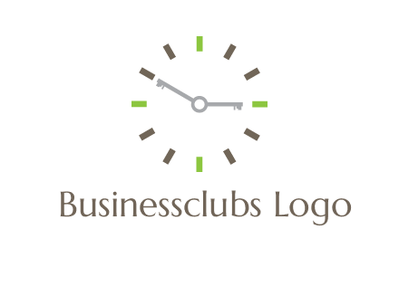 keys in clock rental logo