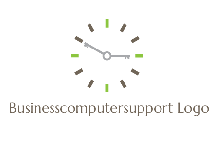 keys in clock rental logo
