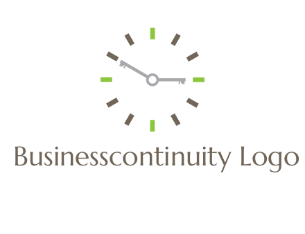 keys in clock rental logo