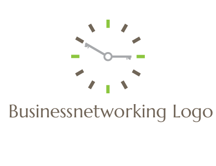 keys in clock rental logo