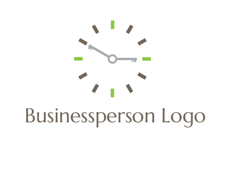 keys in clock rental logo