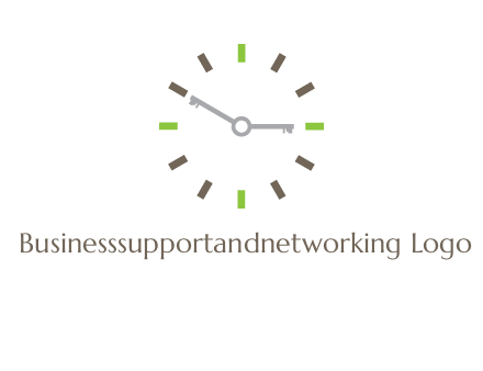 keys in clock rental logo