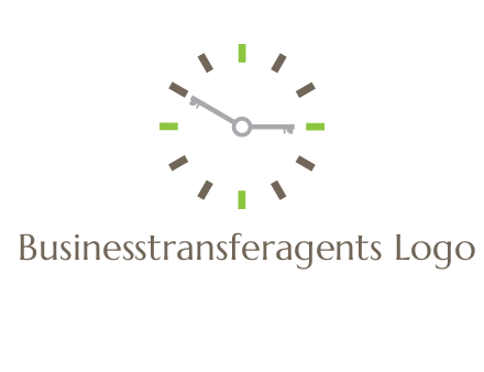 keys in clock rental logo