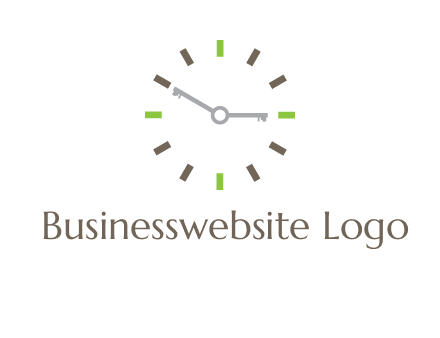 keys in clock rental logo