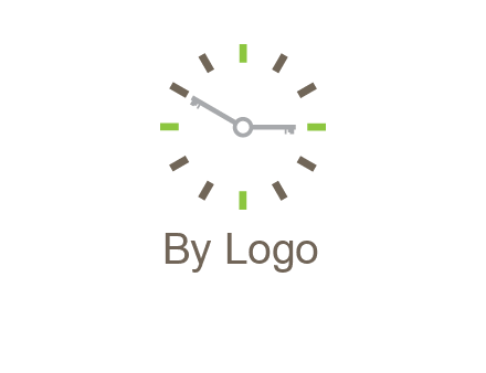 keys in clock rental logo