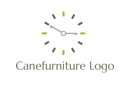 keys in clock rental logo